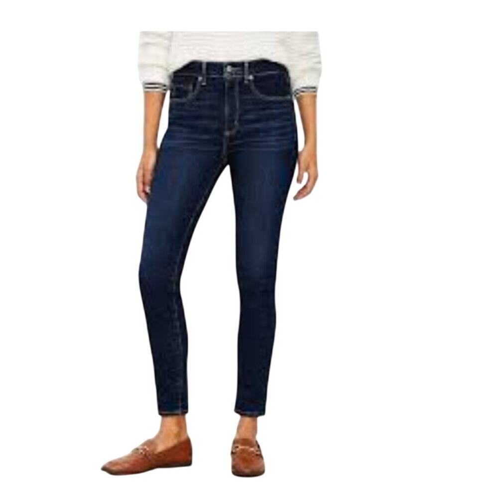 Loft The Skinny High Rise Jeans in Dark Indigo Size 2/26 NWOT